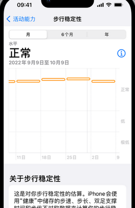 陆川iPhone手机维修如何在iPhone开启'步行稳定性通知'